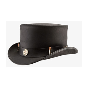 Leather hat